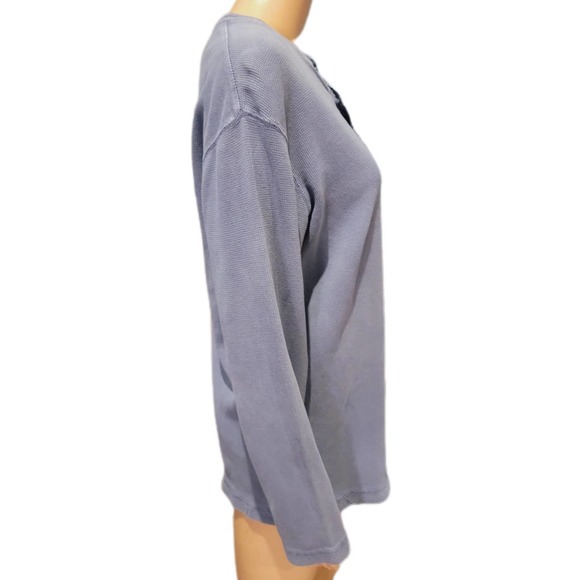 Paper Denim & Cloth Blue Thermal Henley Medium - Picture 4 of 6